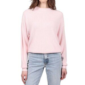 NWOT Brunette the Label Ribbed Knit Crew | Pink